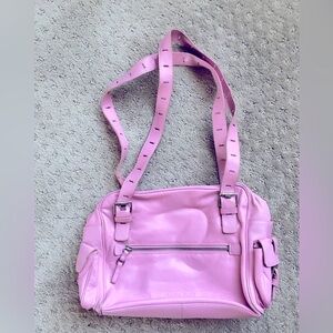 Charles David vintage bubble gum pink leather purse
